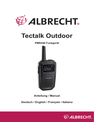 Albrecht Tectalk Outdoor, IP67 PMR446 Funkgerät Bedienungsanleitung ...