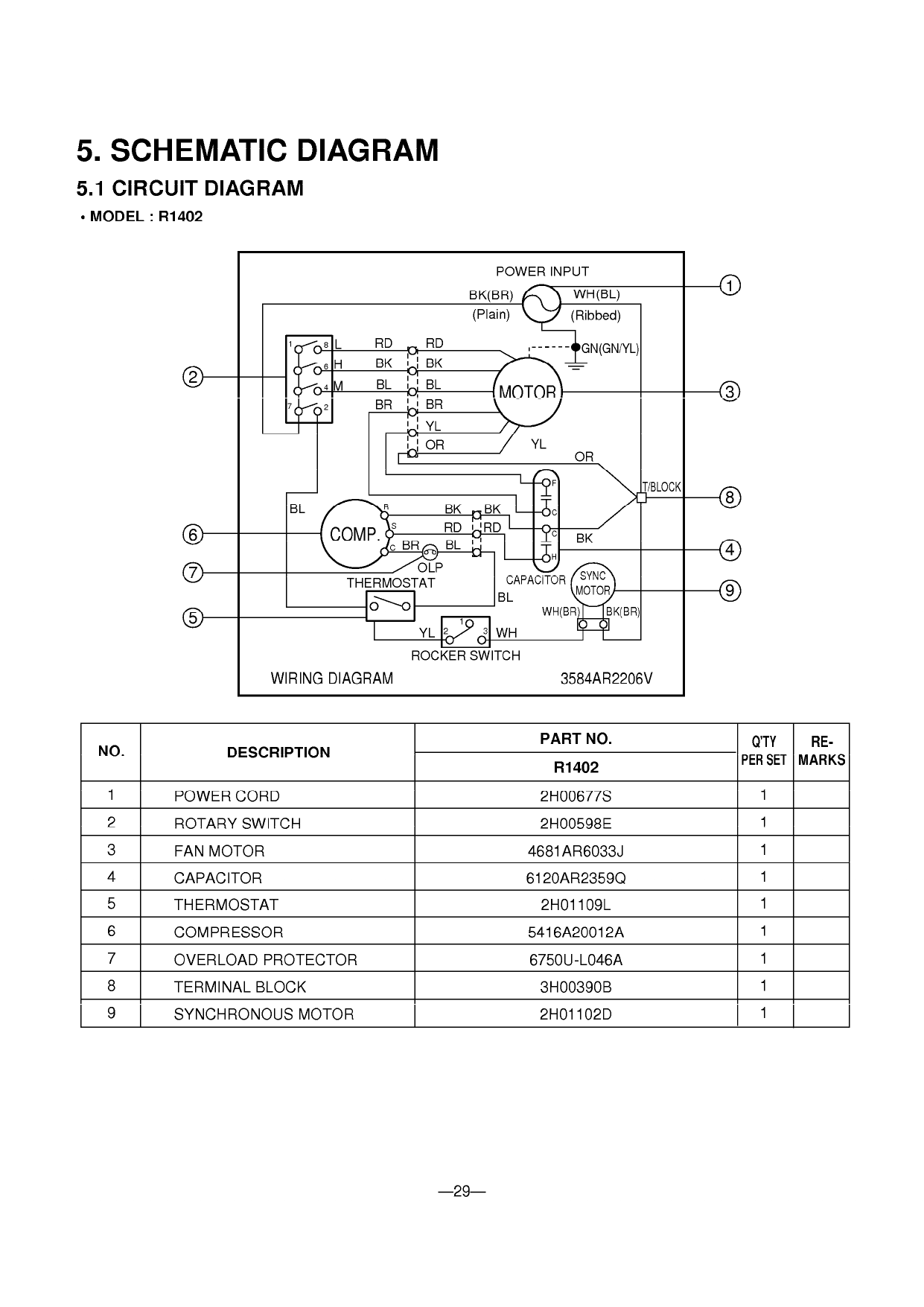 Lg Window Air Conditioner Wiring Diagram Wiring Diagram