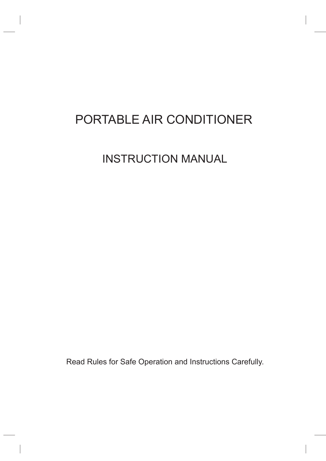 Pelonis Kcd25y1 Air Conditioner Owner S Manual Manualzz