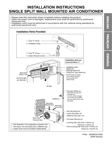 Lg Lsn301he Air Conditioner Installation Guide Manualzz - Lg Wall Mounted Air Conditioner Installation Manual Lg Lsn301he Air Conditioner Installation Guide Manualzz - Lg Wall Mounted Air Conditioner Installation Manual