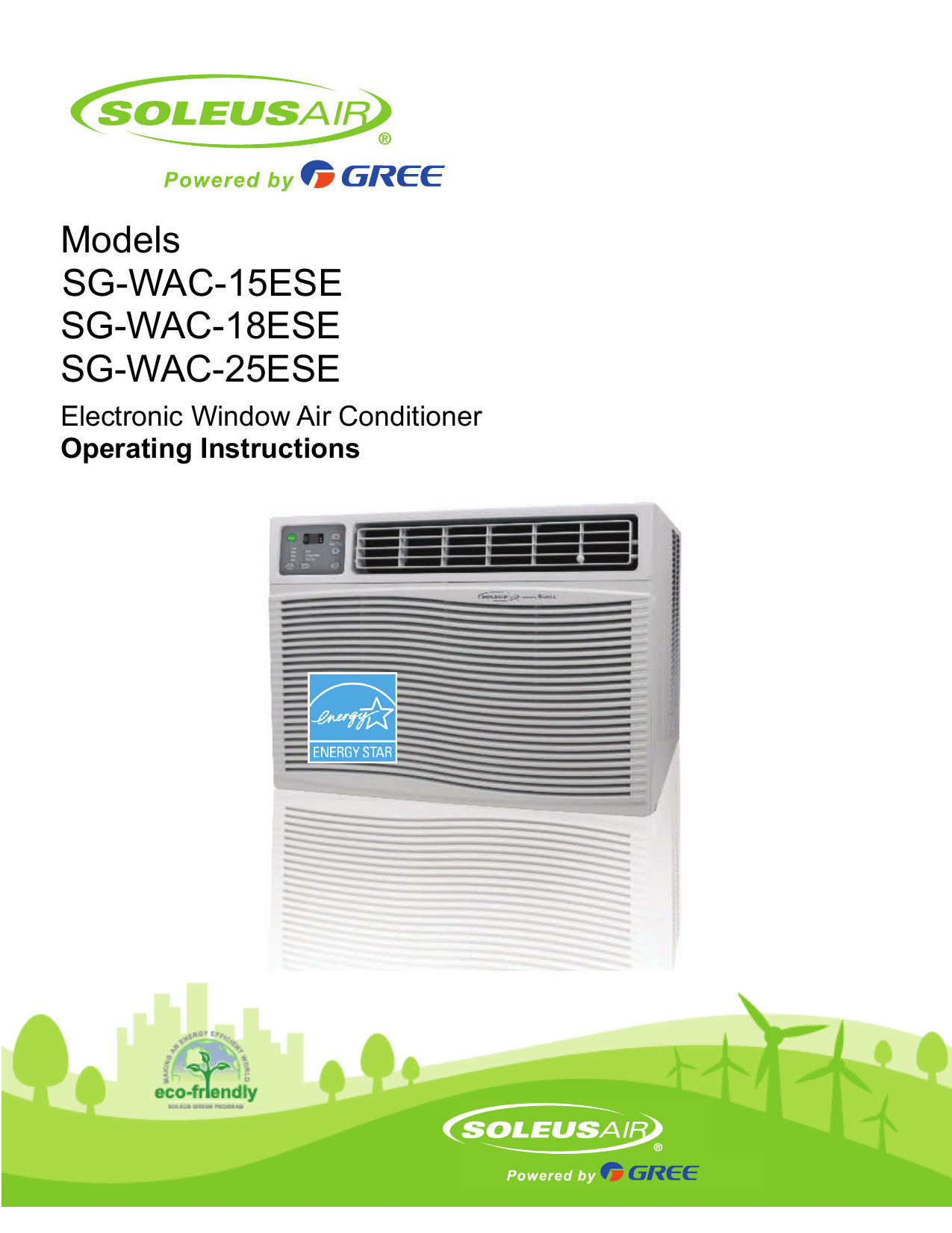 Soleusair SGWAC15ESE Air Conditioner Owner's Manual Manualzz