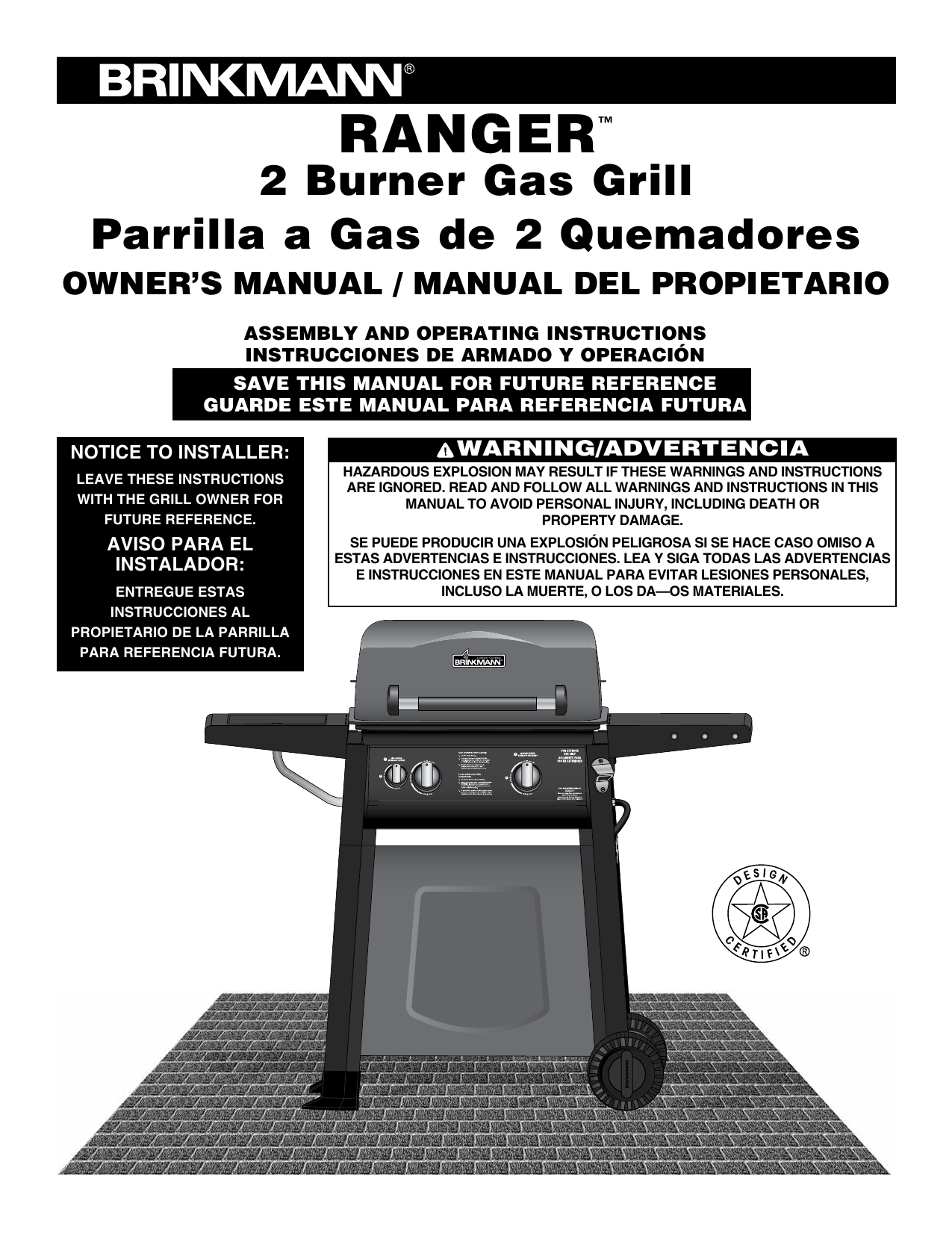 Brinkmann 8104220S Bbq And Gas Grill Owner's Manual Manualzz