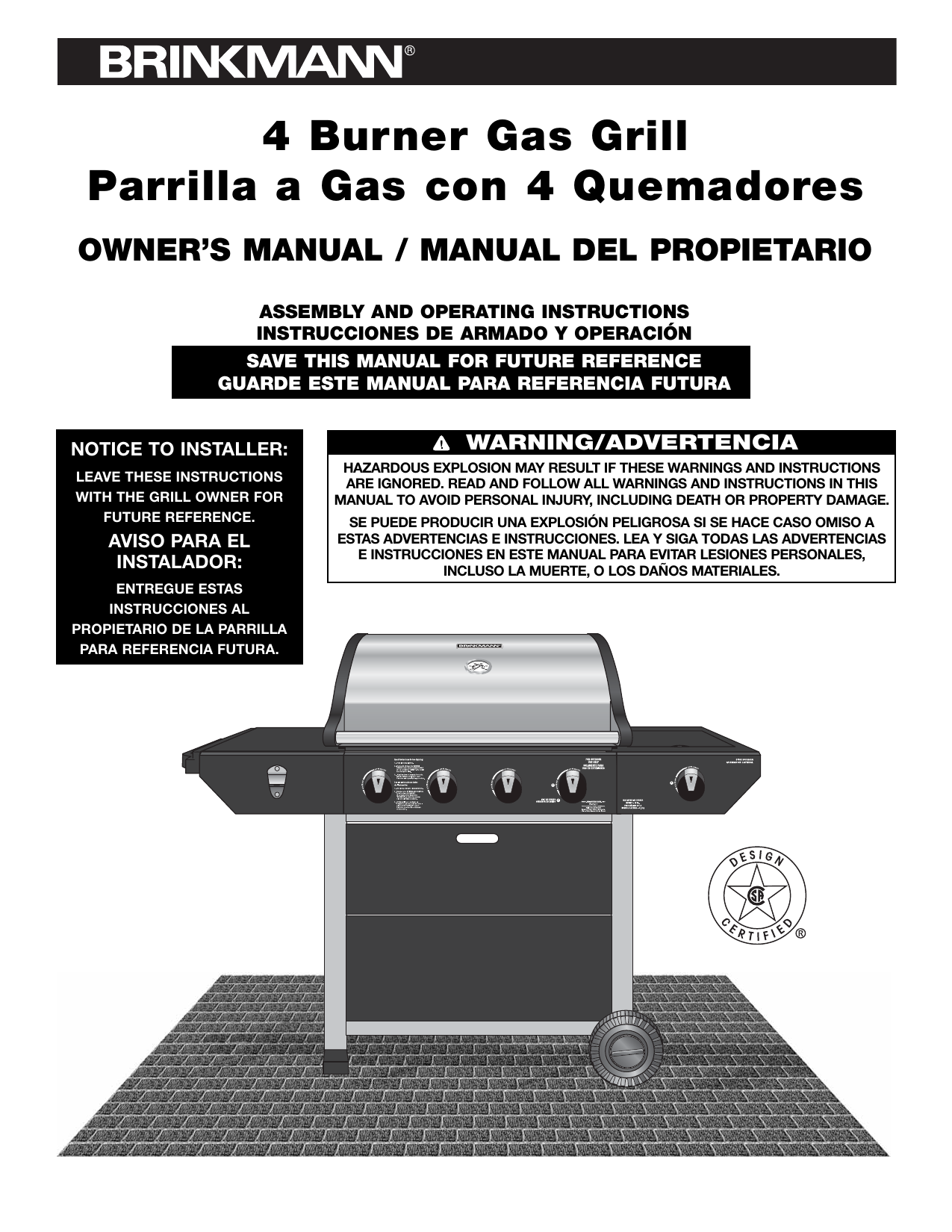 Brinkmann 81084220 Bbq And Gas Grill Owner's Manual Manualzz