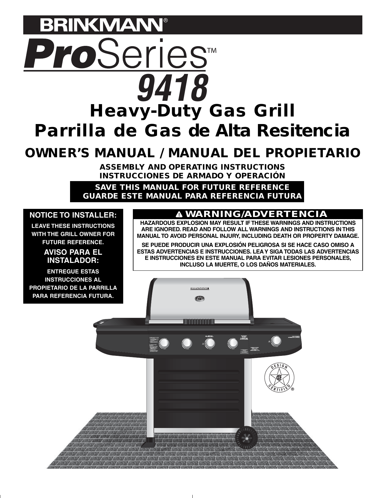 Brinkmann 81094180 Bbq And Gas Grill Owner's Manual Manualzz