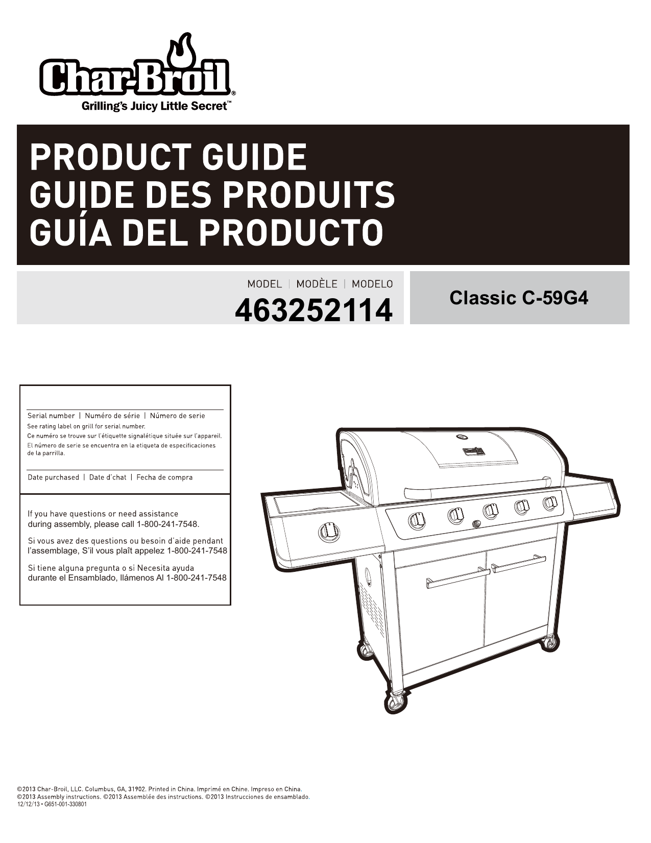 Parts Diagram. Charbroil 463252114 Manualzz