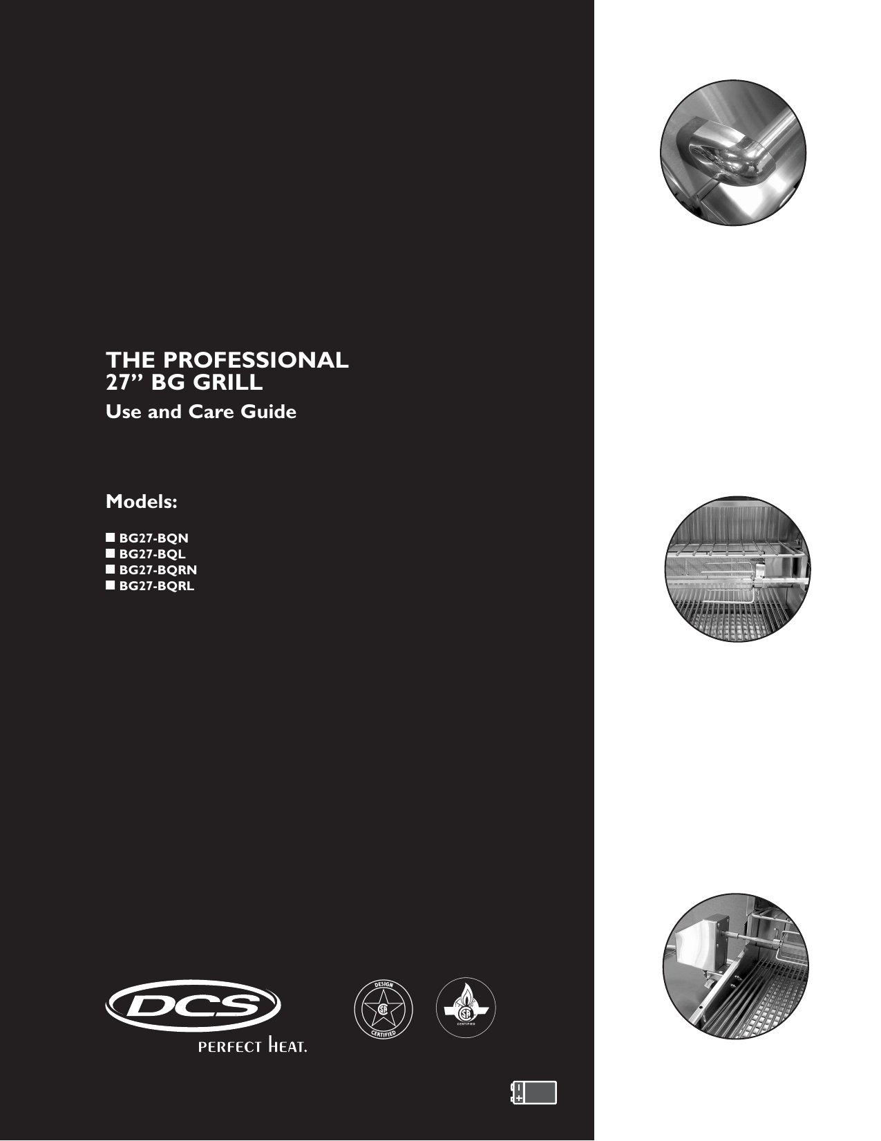 Dcs BG27BQRL Bbq And Gas Grill Owner's Manual Manualzz