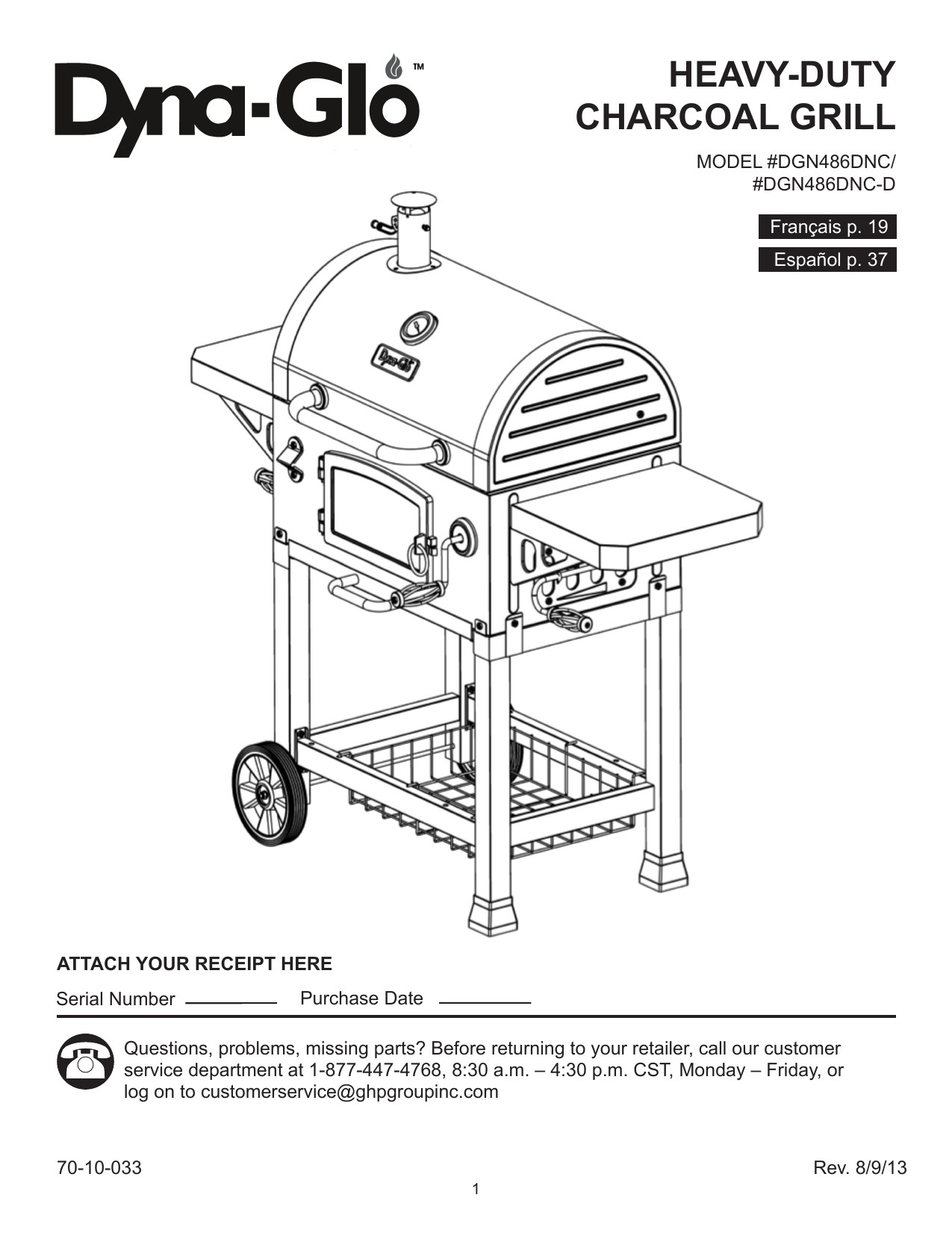 Dynaglo DGN486DNCDGN486DNCD Bbq And Gas Grill Owner's Manual Manualzz