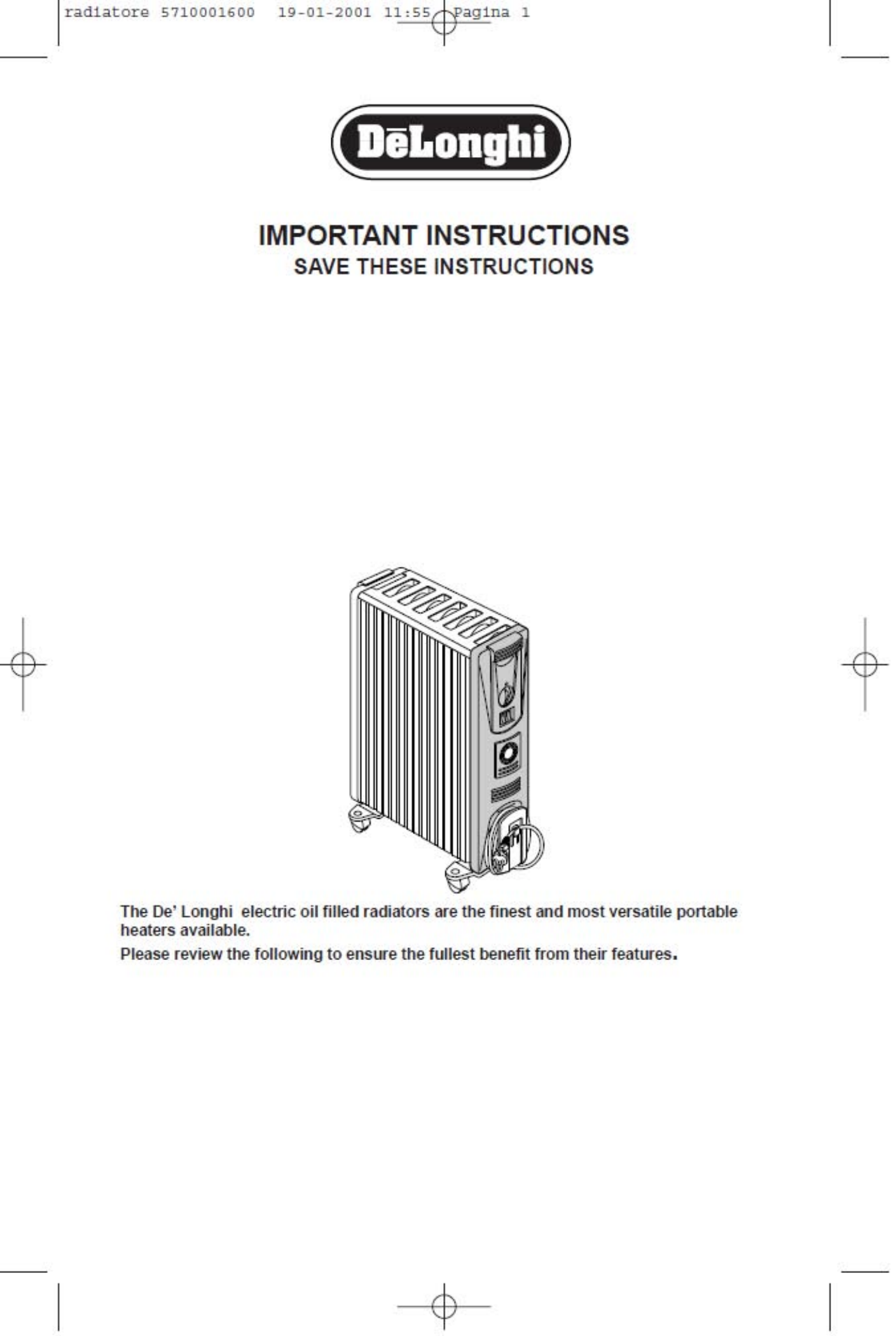 Delonghi HM25 EX 1 Hvac Owner s Manual Manualzz