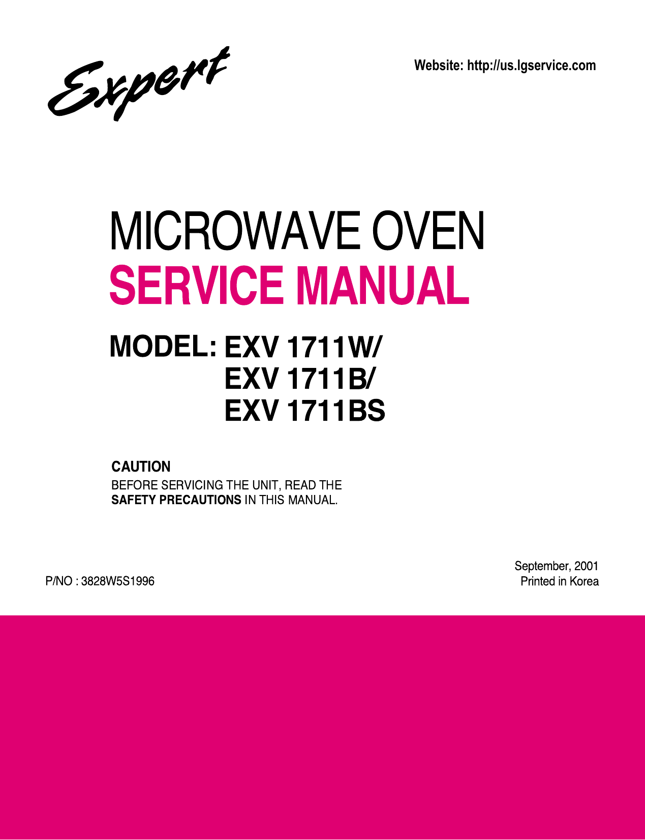 Lg EXV1711BS Microwave Owner's Manual Manualzz