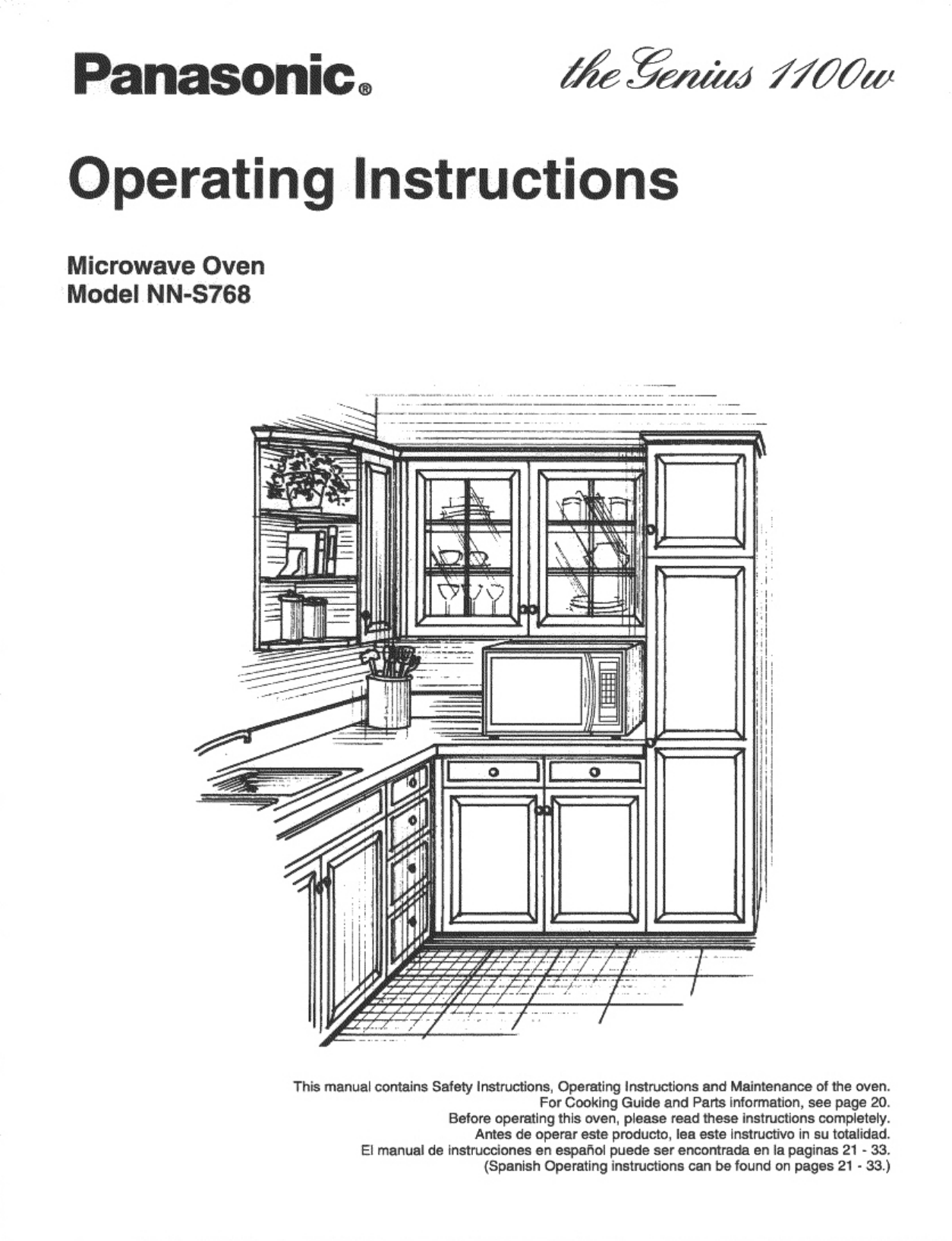 Panasonic NNS768 Microwave Owner's Manual Manualzz