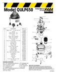 Shop Vac QULP650 Vacuum Cleaner Owner's Manual