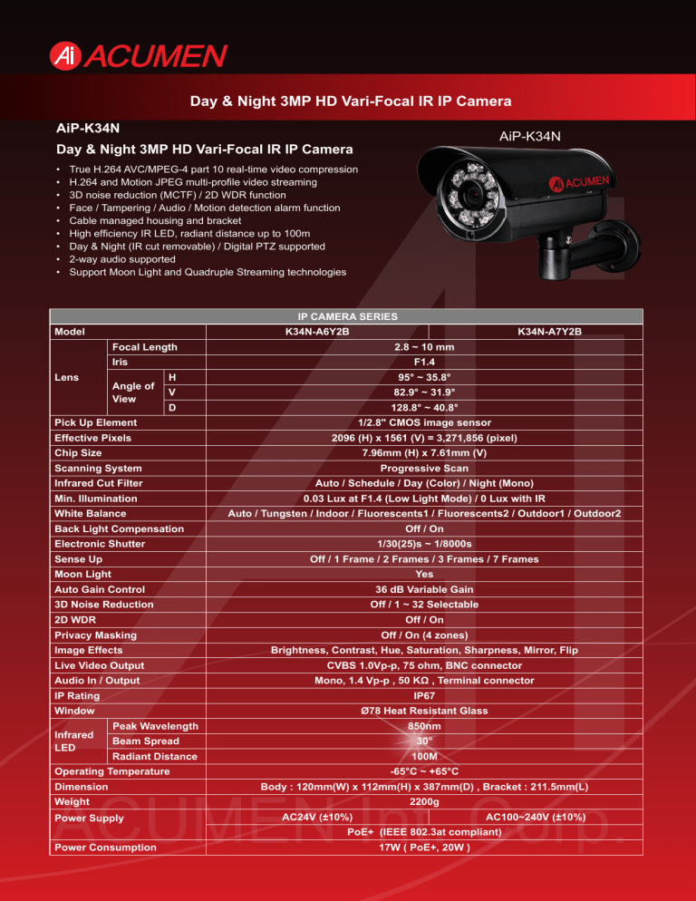 Acumen Aip K34n A6y2b Aip K34n y2b Datasheet Manualzz