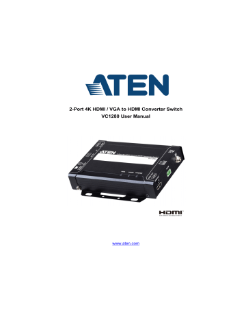 Aten VC1280 Converter User Manual | Manualzz