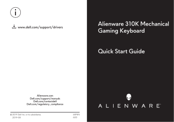 Alienware AW310K Mechanical Gaming Keyboard Quick Start Guide | Manualzz