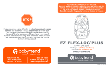 baby trend ez flex loc infant car seat manual