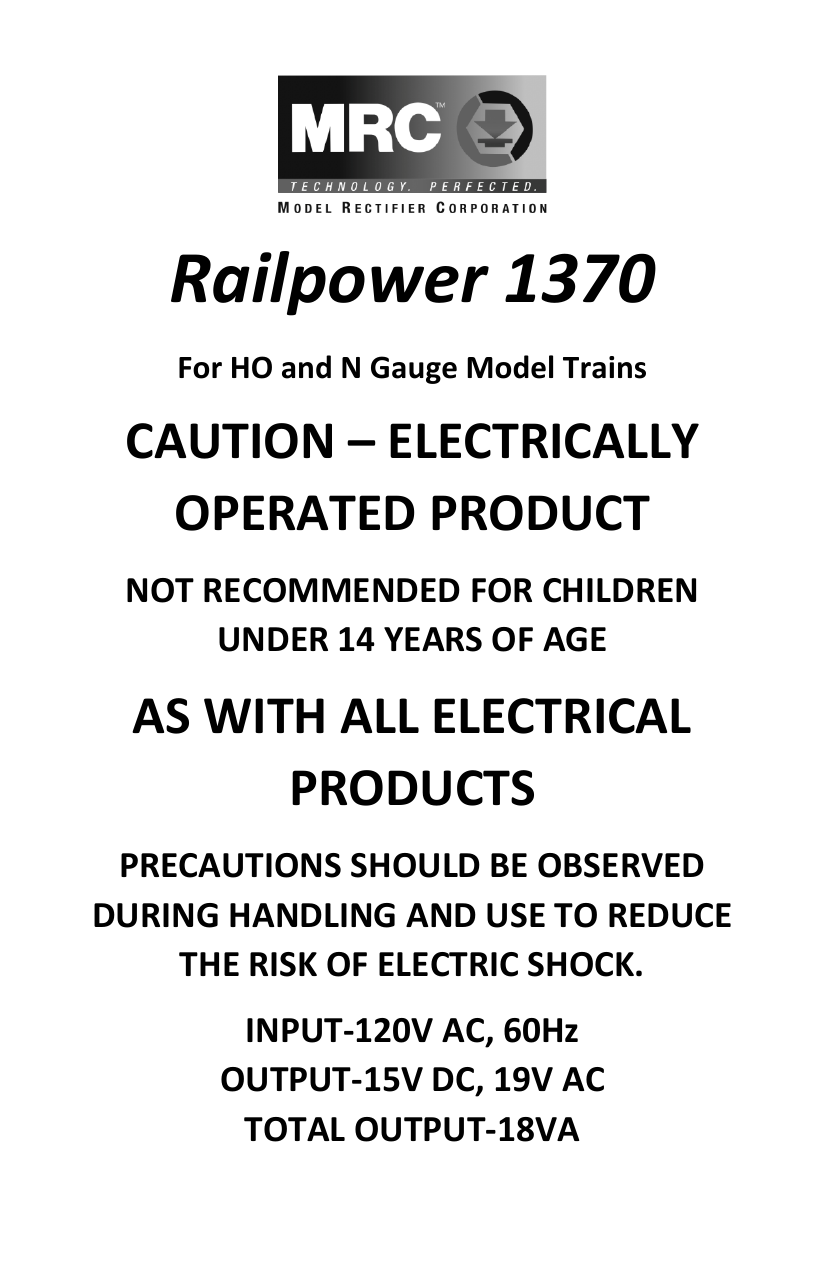 Model Railroads & Trains Transformers Power & Control Model Rectifier