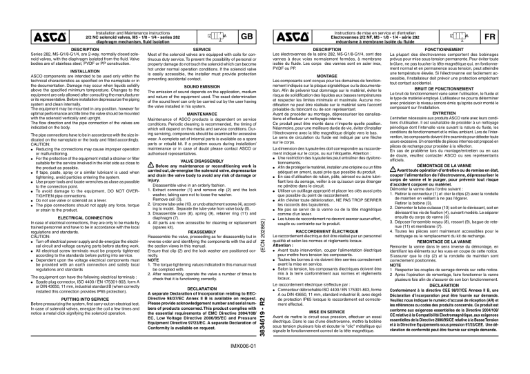 Asco Series 2s Solenoid Valves Installation Guide Manualzz