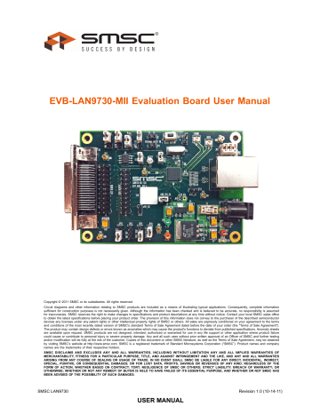 SMSC EVB-LAN9730-MII User Manual | Manualzz