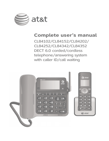 AT&T CL84102 User Manual | Manualzz