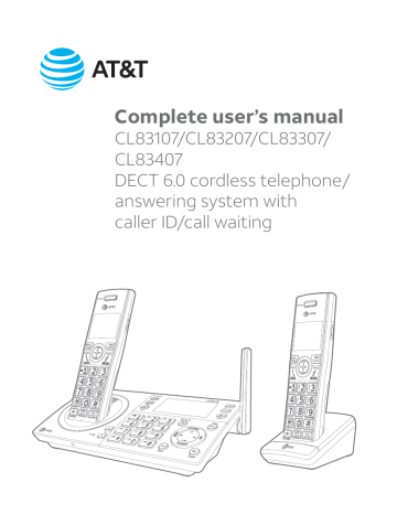 AT&T CL83207 User Manual | Manualzz