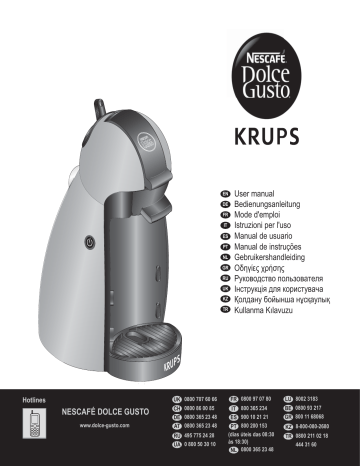 Dolce Gusto KRUPS, Piccolo Manual de usuario | Manualzz