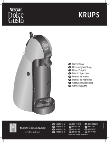 Dolce Gusto Piccolo Genio, Piccolo, Piccolo/Genio, Dolce Gusto Krups Manual  de usuario | Manualzz