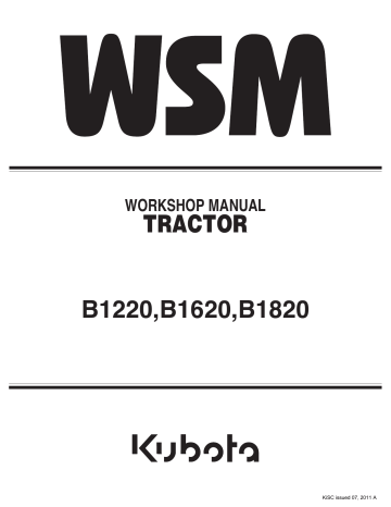 Kubota B1220 B1620 B1820 Work Manual Manualzz Kubota B1220 B1620 B1820 Work, Kubota Wiring Diagram Service Manual