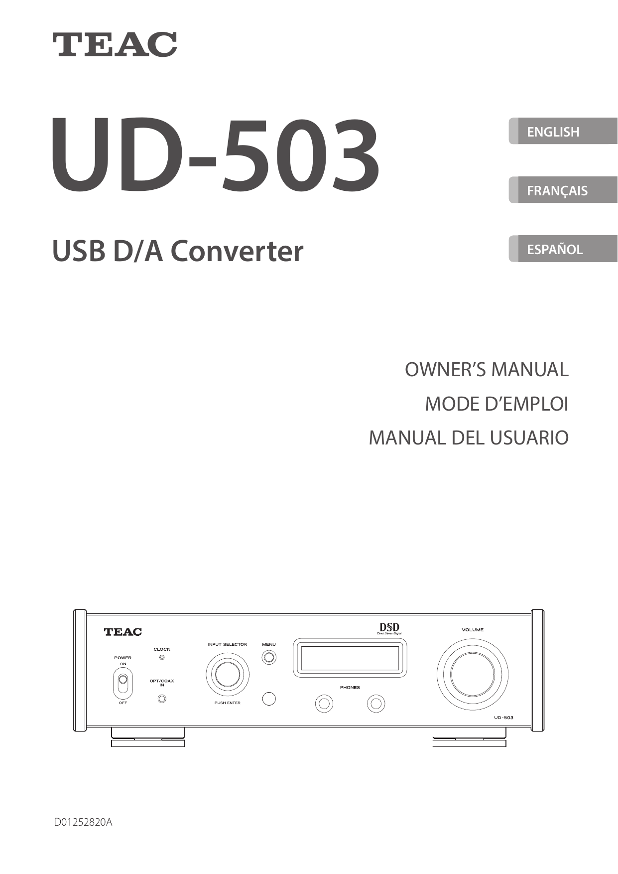 TEAC UD504, UD503 Owner's manual Manualzz