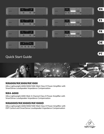 Behringer NX3000 Power Amplifier Quick Start Guide | Manualzz