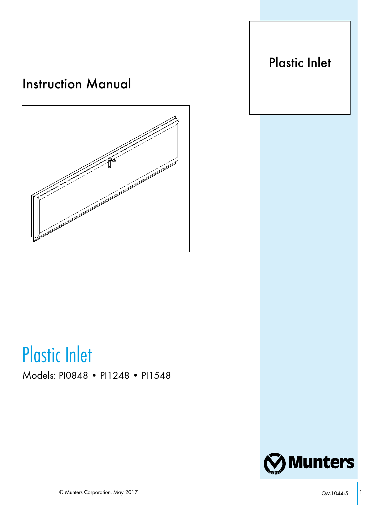 Munters Pi Inlets Owner S Manual Manualzz