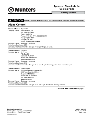 Munters Evap Pad Chem Manuale Del Proprietario Manualzz Munters Evap Pad Chem Manuale Del Proprietario Manualzz