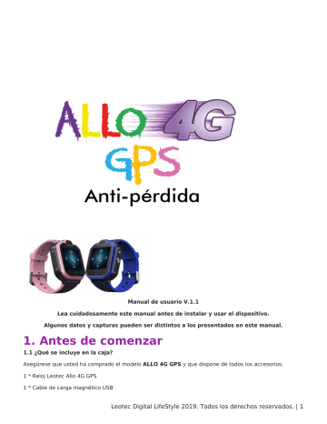 Leotec Allo 4G GPS Manual de usuario | Manualzz