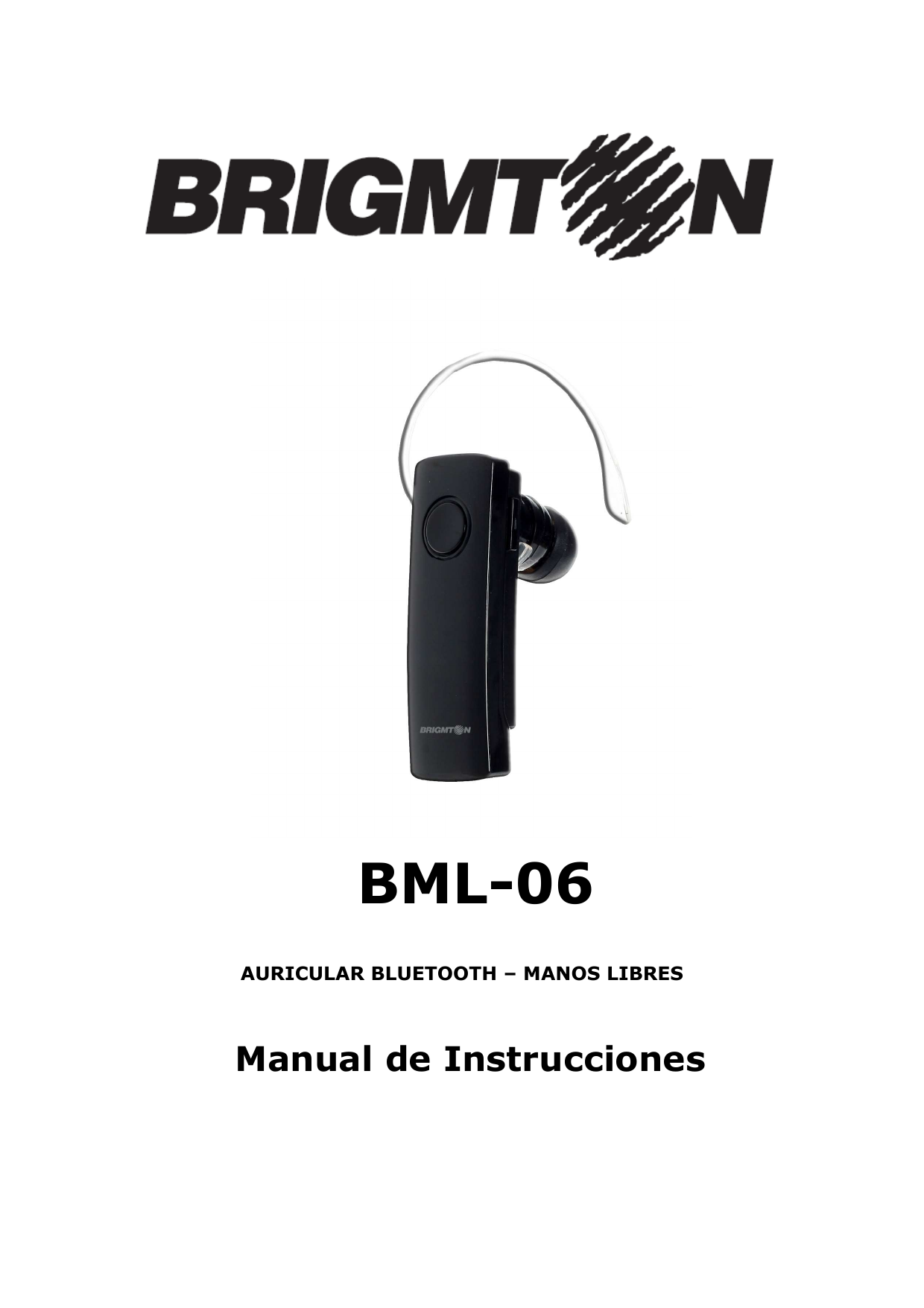 Brigmton BML 06 B auricular bluetooth Owner Manual Manualzz