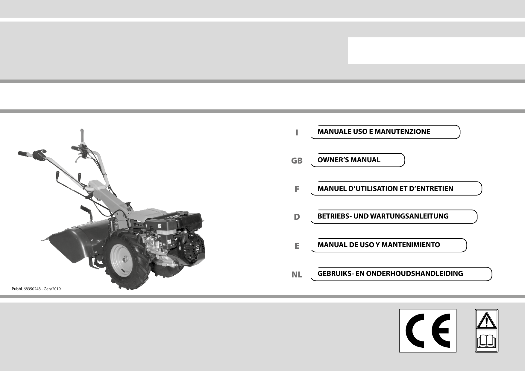 Räder Complete 4.00-8 Fixed Paar Motorhacke Motorhacke