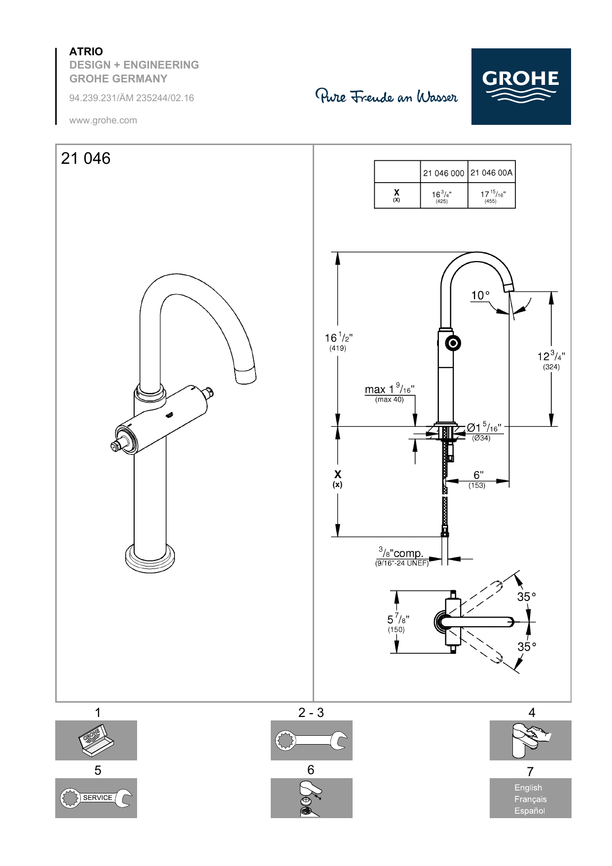 Grohe Parkfield Kitchen Faucet Installation Dandk Organizer