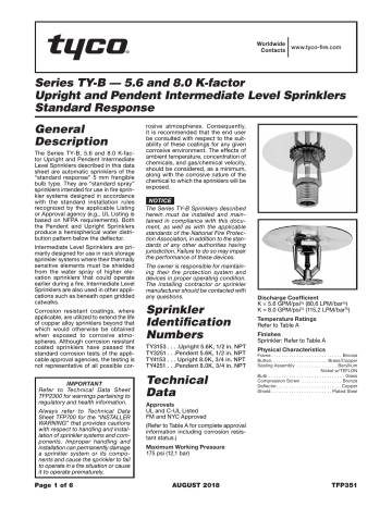 Tyco TY-B Series Manual | Manualzz