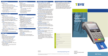 Ingenico IWL220 GPRS, iWL250 WIFI Quick Reference Manual | Manualzz