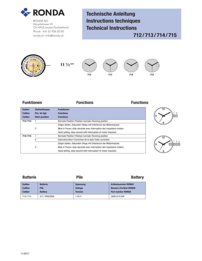 ronda 712 movement