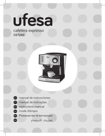 UFESA CE7240 Cafetera Espresso para café molido o monodosis y capuccinos  Manuel du propriétaire | Manualzz