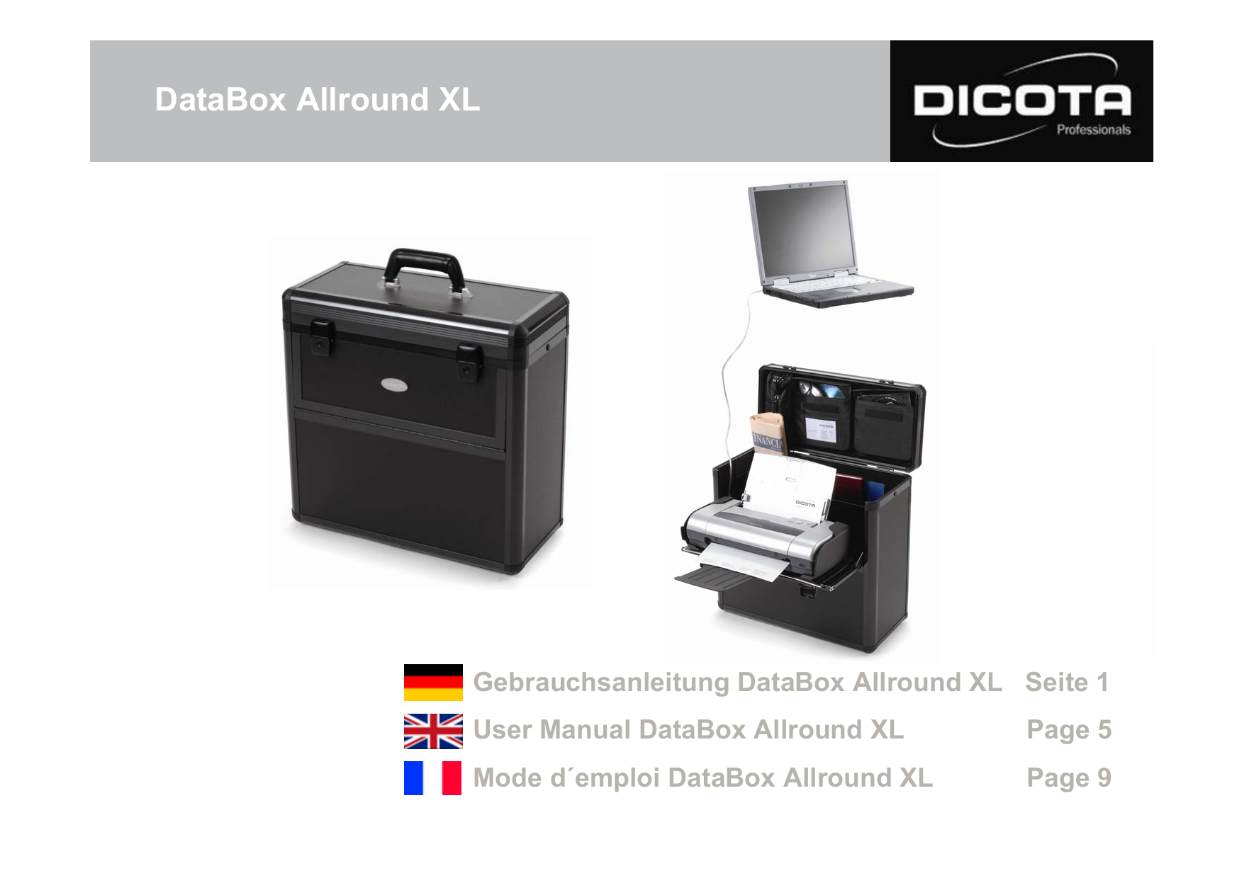 Dicota Databox Allround Xl Owner S Manual Manualzz
