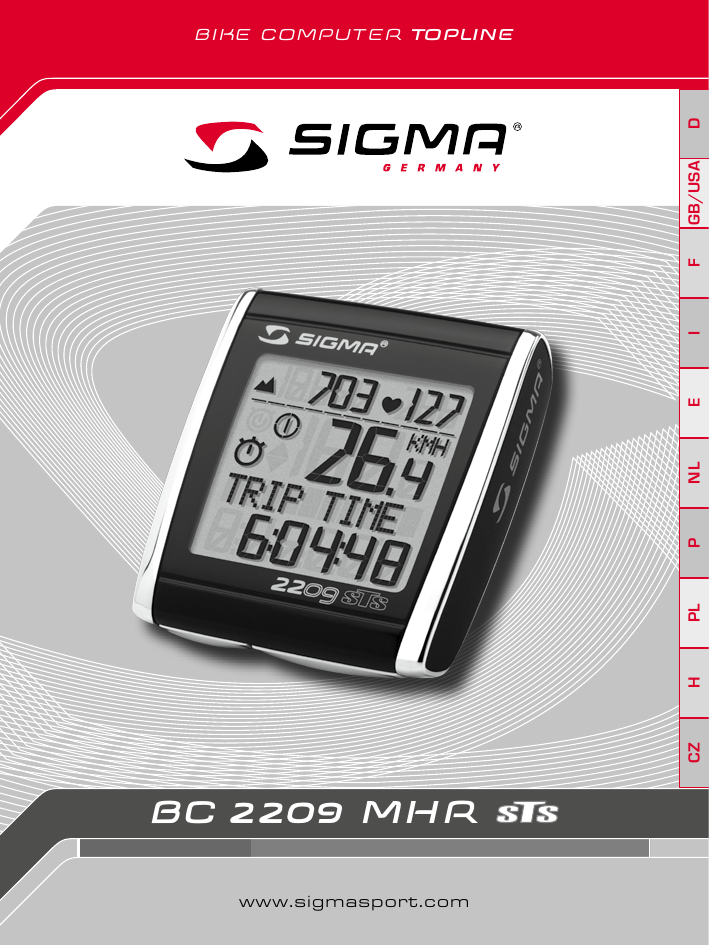 Sigma 2209 STS. Sigma Sport. MHR.