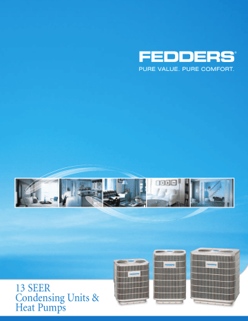 Fedders 13 Seer Brochure | Manualzz