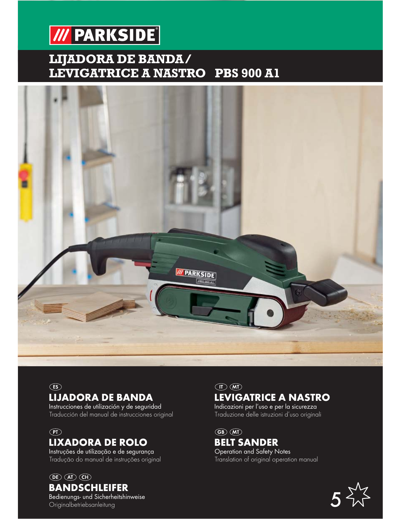 Parkside PBS 900 A1, PBS 900 A1 - 5 Operation And Safety Notes | Manualzz