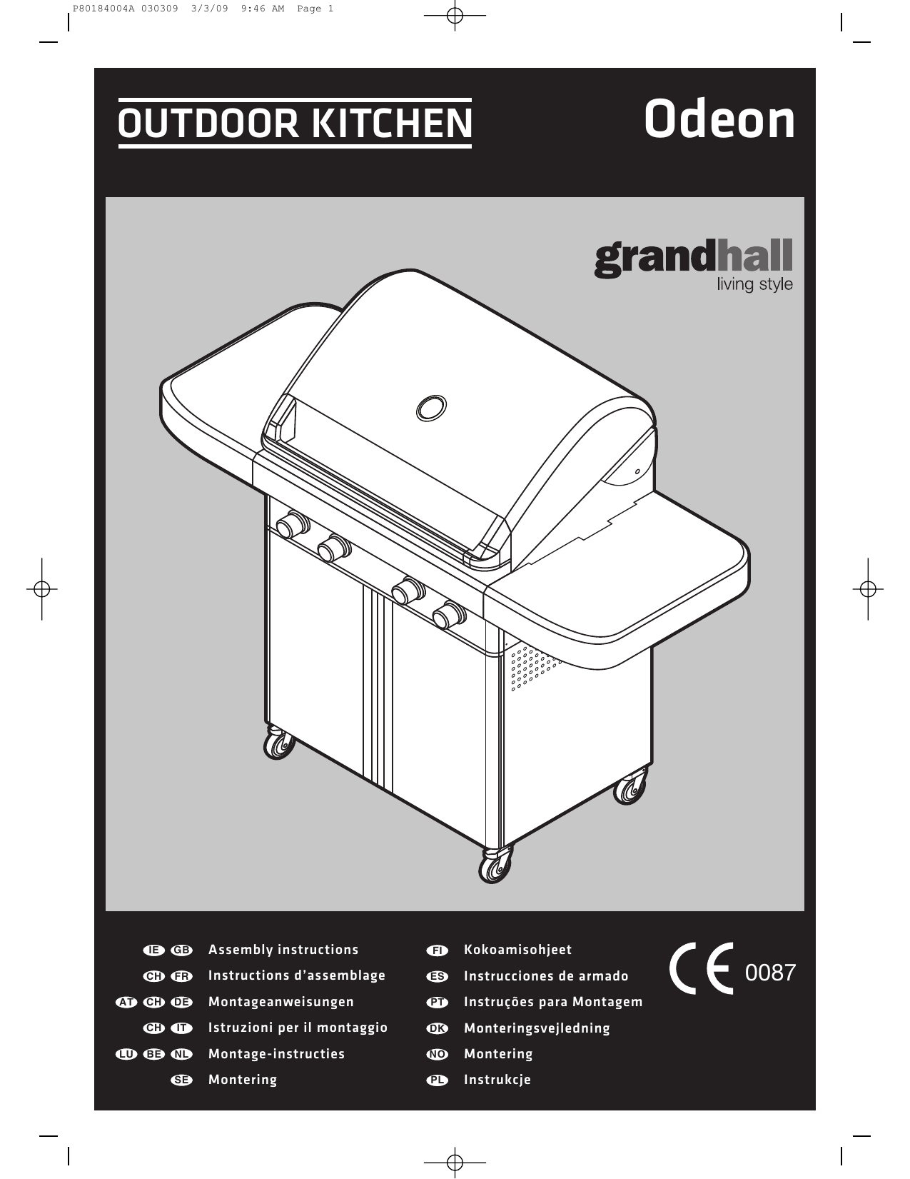 temporary get together seven Grandhall Odeon Assembly Instructions Manual | Manualzz