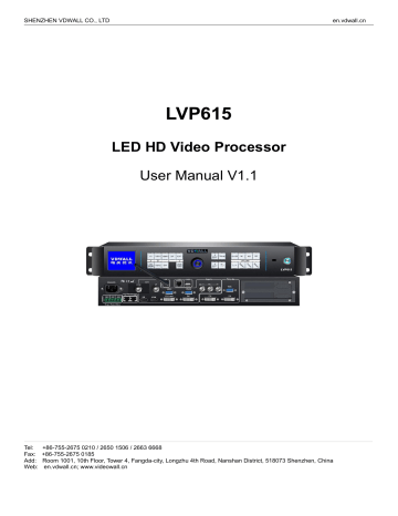 Vdwall Lvp615 User Manual Manualzz