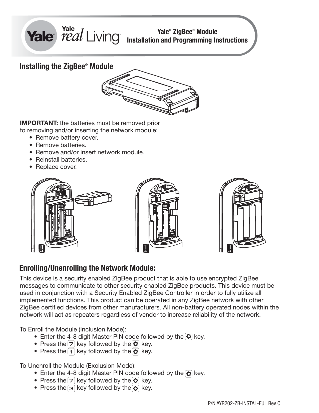 August Yale Ayr2 Zb Ha Installation Manual Manualzz