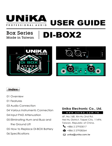 Unika DI-BOX2 User guide | Manualzz