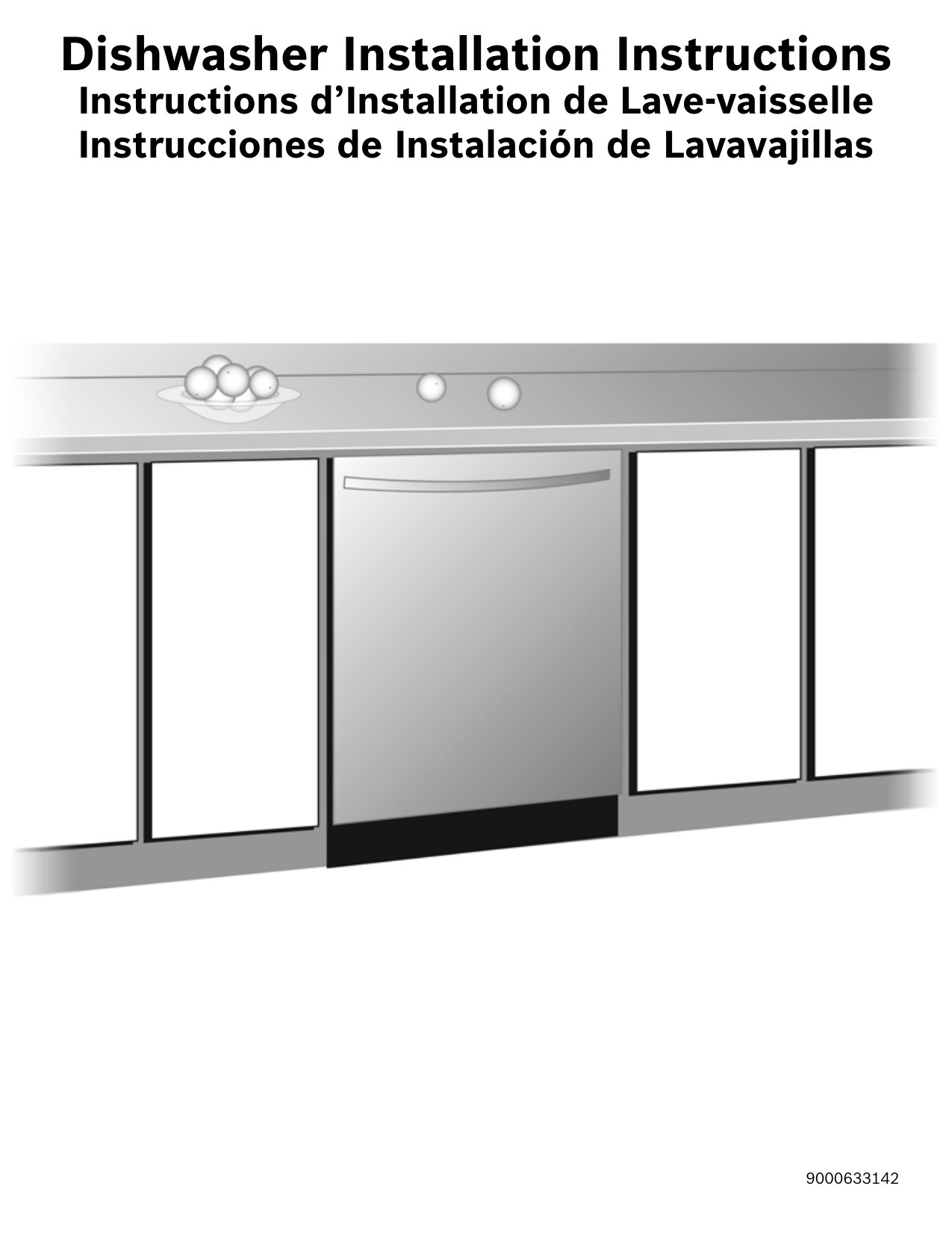 Bosch SHX4ATF5UC/21 "24"" Bar Handle Ascenta Series" Installation instructions Manualzz
