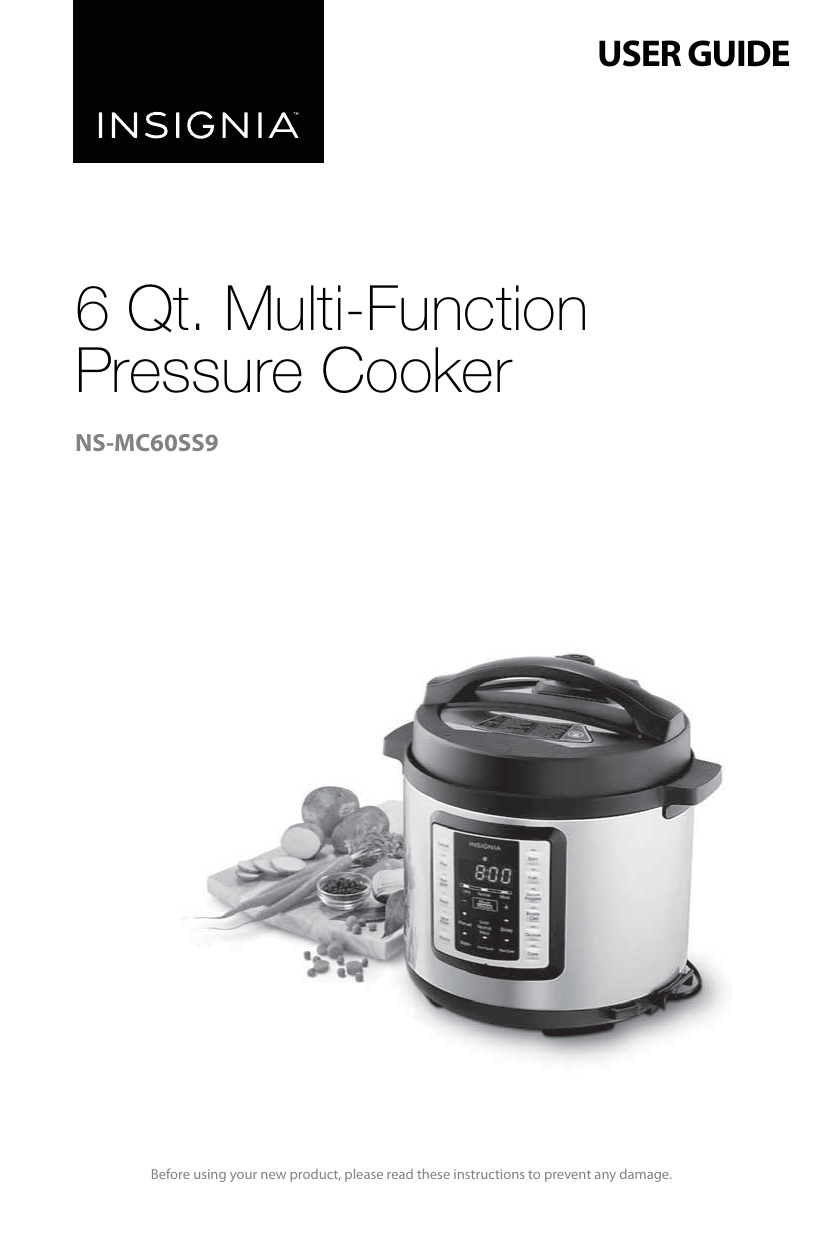 Insignia multi function pressure cooker manual hot sale