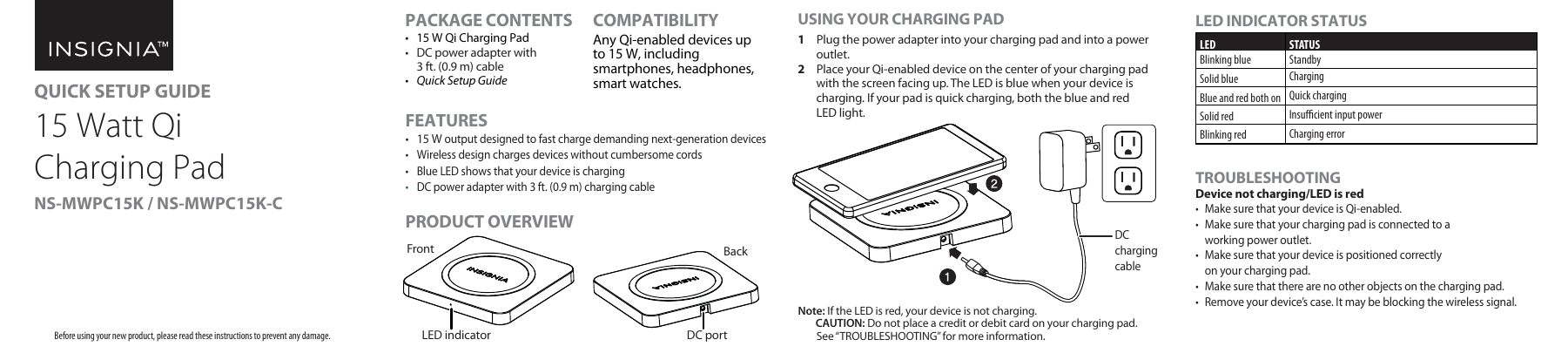 Insignia Ns Mwpc15k Quick Setup Guide Manualzz